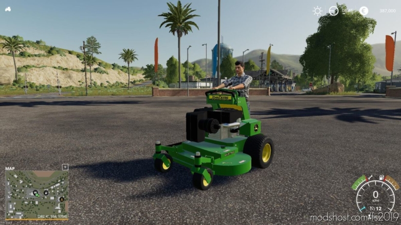 John Deere Stand ON Mower for Farming Simulator 19