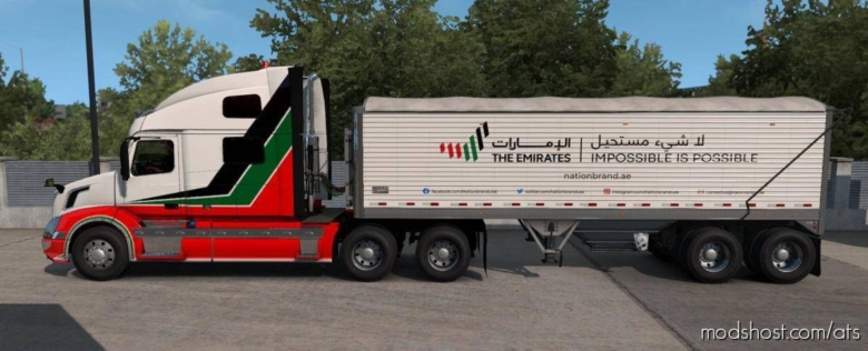 The Emirates Trailer Pack V1.5 [1.38.X] for American Truck Simulator