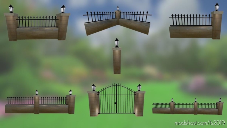 Brick Fences Pack for Farming Simulator 19