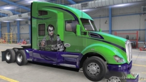 ATS Mod: Kenworth T680 Repaintable Joker Metallic Skin 1.38 (Image #3)