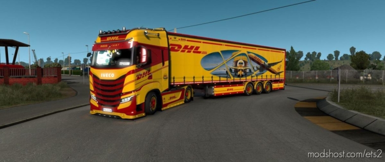 Skin DHL TNT Trucks & Trailers [1.38] for Euro Truck Simulator 2