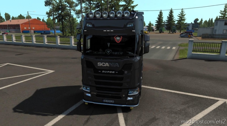 Scania Glass Sticker V1.1 for Euro Truck Simulator 2