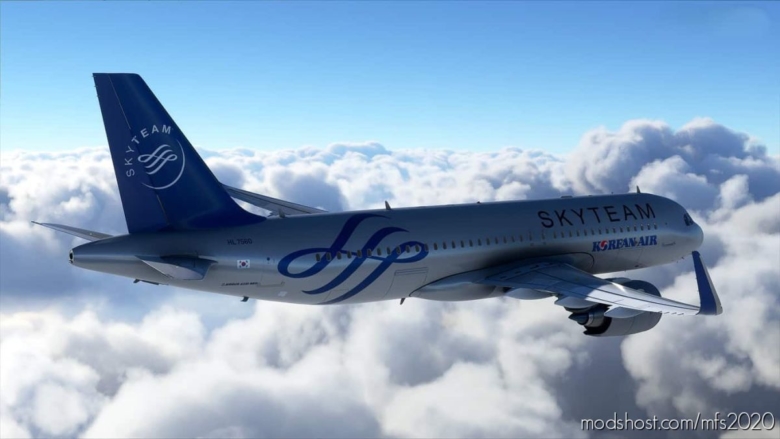 Korean AIR Skyteam Livery For A320 And B787 for Microsoft Flight Simulator 2020