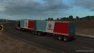 Freight Market B-Double Trailers [1.38] for American Truck Simulator