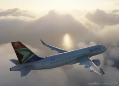 MSFS 2020 Livery Mod: A320 South African Airways (Image #2)