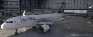 MSFS 2020 Livery Mod: A320 South African Airways (Image #3)