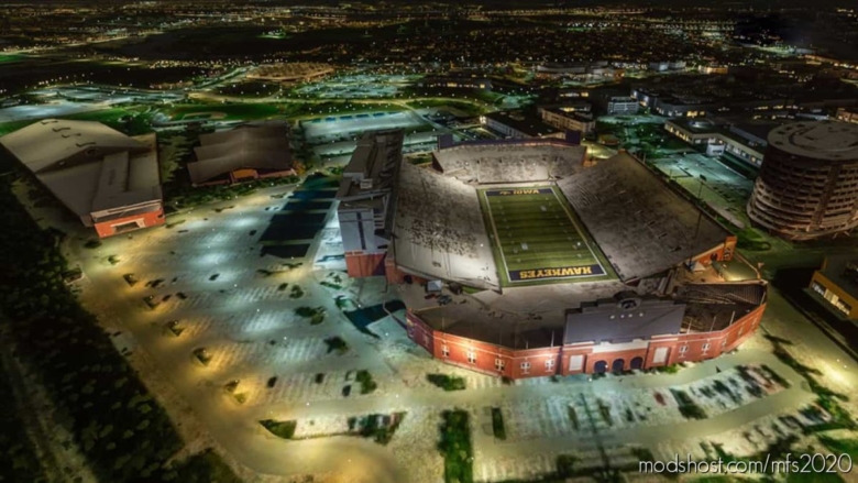 Iowa City, Iowa – University Of Iowa: Kinnick Stadium for Microsoft Flight Simulator 2020