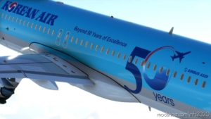 MSFS 2020 Mod: Korean AIR A320 NEO – Default And 50TH Year Special Livery Pack (Image #4)