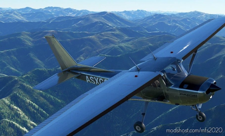 C152 Shiny Bare Metal Livery for Microsoft Flight Simulator 2020