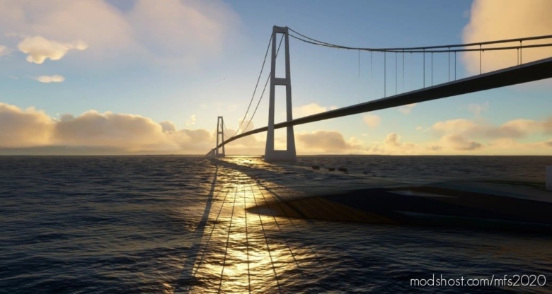 Greatbelt Bridge – Eastbridge for Microsoft Flight Simulator 2020