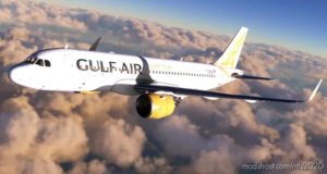 MSFS 2020 Livery Mod: Gulf AIR A320 NEO 8K V1.01 (Image #2)