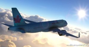 MSFS 2020 Mod: 8K Livery AIR Canada A320 NEO ICE Blue Livery (Image #4)