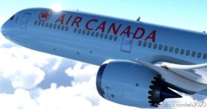 MSFS 2020 Mod: 4K&8K Mixed AIR Canada ICE Blue Livery For B787 (Image #2)