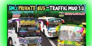 TN Private BUS Traffic Mod 3.0 V1.30 for Euro Truck Simulator 2