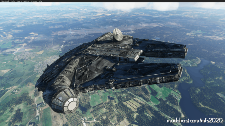 Animated Millenium Falcon for Microsoft Flight Simulator 2020