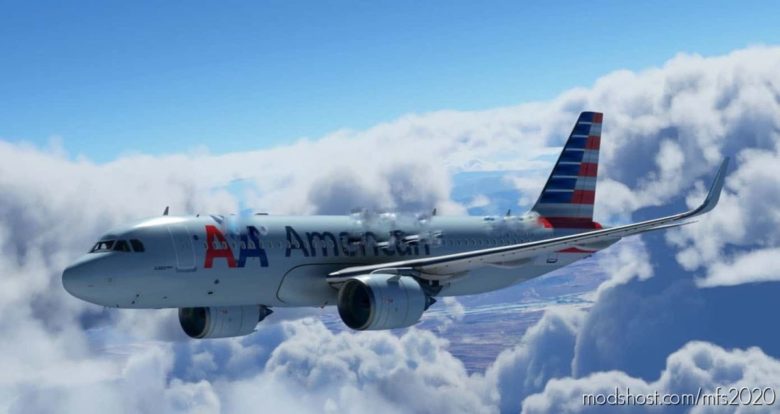 [8K Livery] American Airlines A320 With OLD Logo for Microsoft Flight Simulator 2020