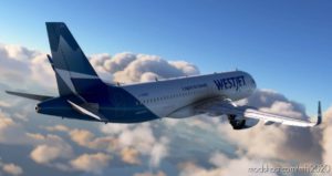 MSFS 2020 Mod: 8K Livery Westjet NEW Livery For A320 NEO (Image #2)