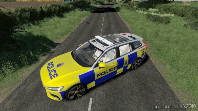 Volvo V60 UK Police Edit for Farming Simulator 19