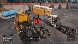 SnowRunner Addon Mod: Gray Mini Cranes Us+Ru (Image #2)