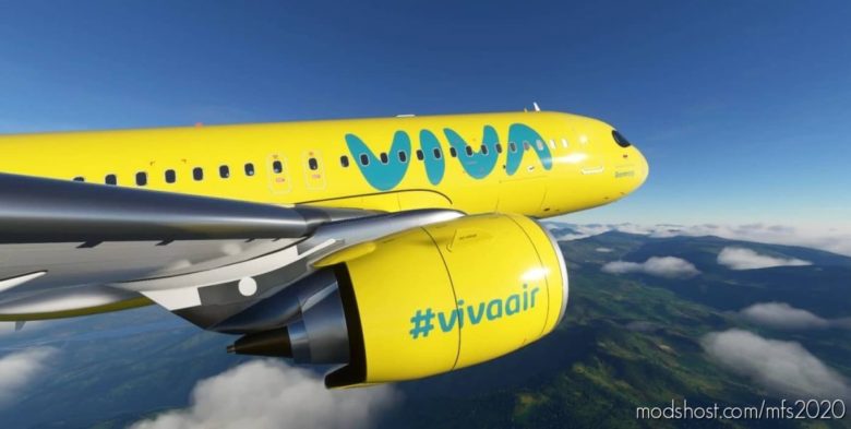 Viva AIR Colombia – NEW ‘Boomerang’ Livery – 8K V1.0.1 for Microsoft Flight Simulator 2020