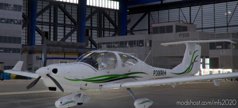 Diamond DA40 White-Green V1.1 for Microsoft Flight Simulator 2020