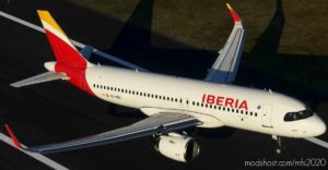 MSFS 2020 Livery Mod: Iberia A320 NEO Ec-Ner 8K V1.1 (Featured)