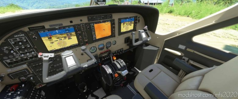 Cessna 208B Cockpit Livery – Black Beige for Microsoft Flight Simulator 2020