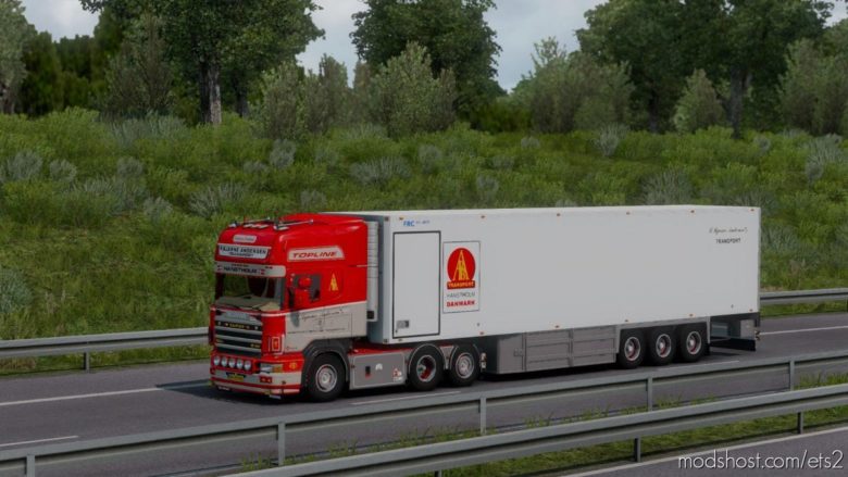 P.bjarne Andersen Scania 164G 580 + Trailer [1.38] for Euro Truck Simulator 2