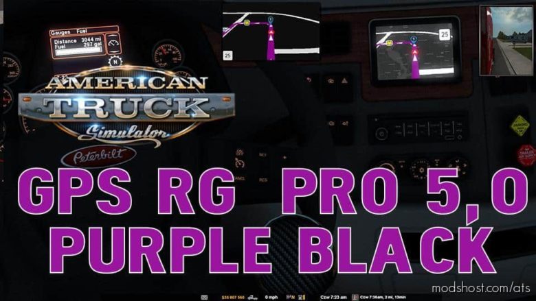 GPS RG PRO Purple Black V5.0 for American Truck Simulator