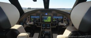 MSFS 2020 Mod: Cessna Citation Longitude Cockpit Livery – Black Beige (Image #2)