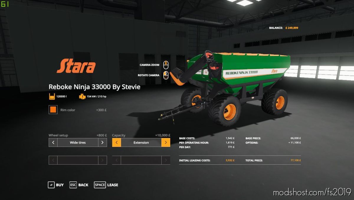 Auger Wagons By Stevie Update for Farming Simulator 19