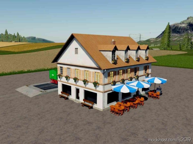 Hotel Restaurant Selling Station for Farming Simulator 19