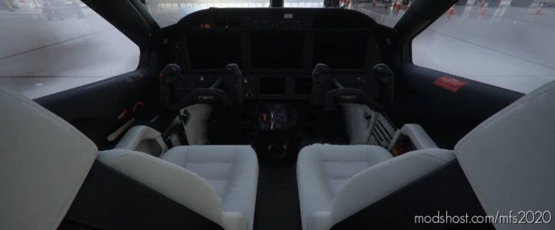 Daher TBM 930 Black/White Interior for Microsoft Flight Simulator 2020