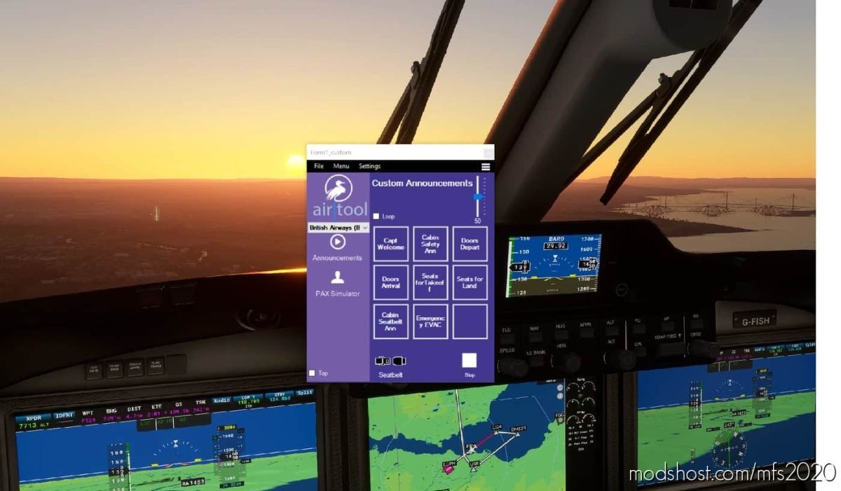 British Airways Pilot Commands Voice And Safety Brief for Microsoft Flight Simulator 2020