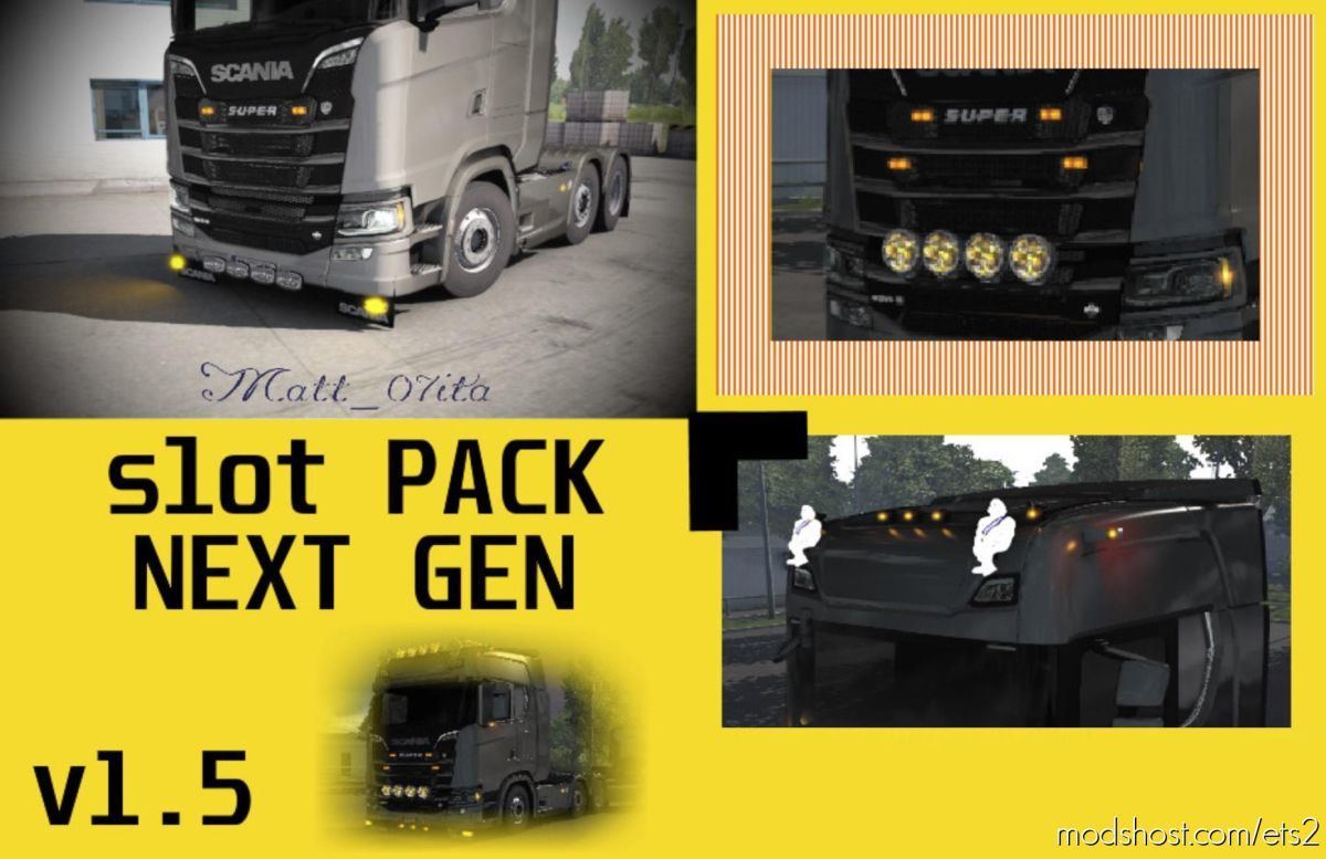 Scania Next GEN Slot Pack V1.5 [1.38 – 1.39] for Euro Truck Simulator 2
