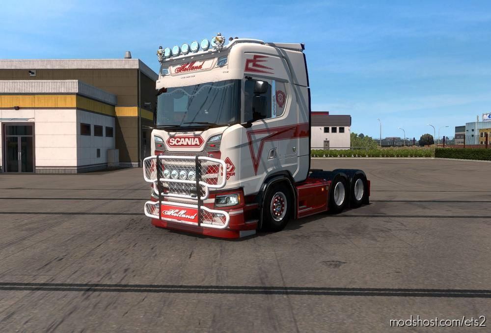 Holland Skin RED & White for Euro Truck Simulator 2