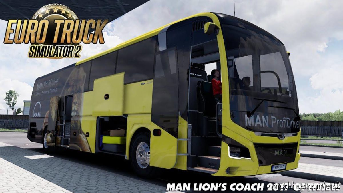 MAN Lions Coach 2017 Optiview BUS + Interior V1.1 for Euro Truck Simulator 2