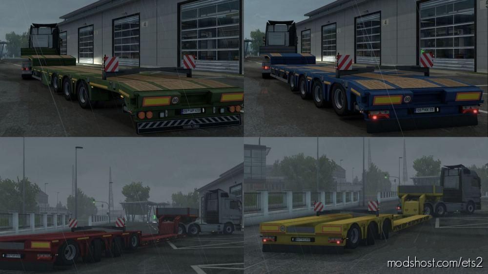Lift-Able Axle For Lowbed And Lowloader for Euro Truck Simulator 2