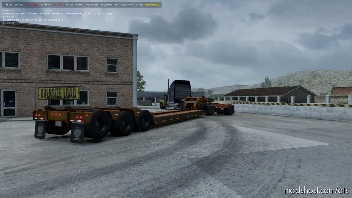 Lifting Axle For Lowboy [1.39] for American Truck Simulator