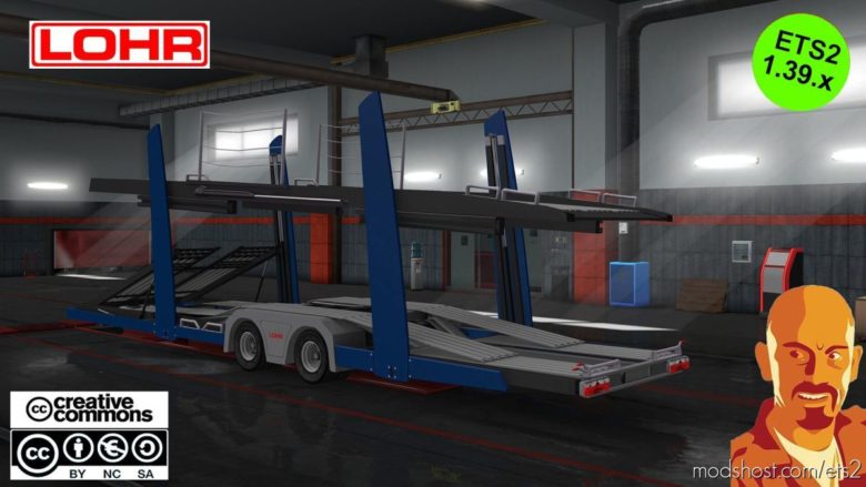 Lohr CAR Transport Trailer [1.38]-1.39.X for Euro Truck Simulator 2