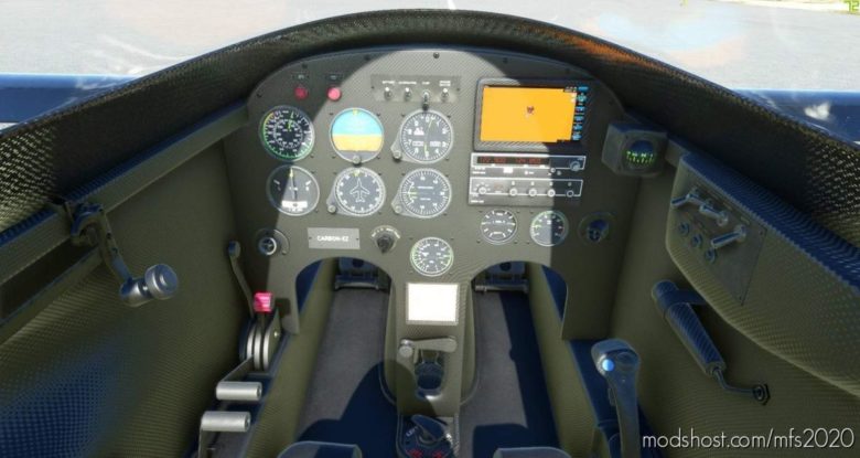 Long-Ez Carbon Interior Mod (Livery Included) for Microsoft Flight Simulator 2020