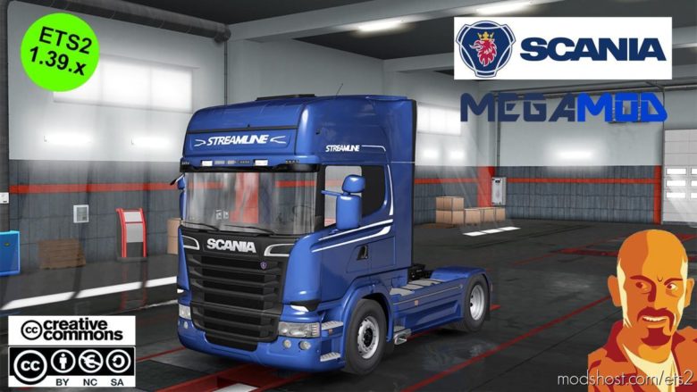 Scania Megamod [1.38]-1.39.X for Euro Truck Simulator 2