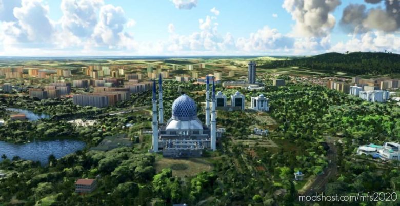 Blue Mosque Selangor (Malaysia) for Microsoft Flight Simulator 2020