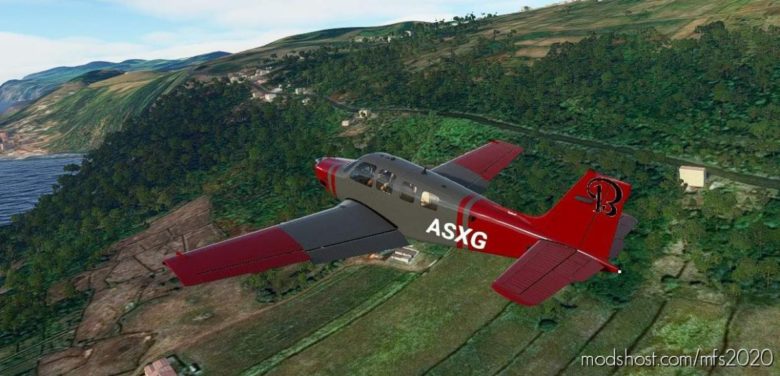 Bonanza Grey/Red for Microsoft Flight Simulator 2020