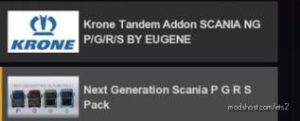 ETS2 Part Mod: Tandem Krone For Scania NG P/G/R/S V1.1 1.39 (Image #2)