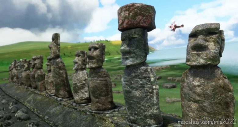 AHU Tongariki ( Moai Sculptures ), Easter Island , Chile for Microsoft Flight Simulator 2020