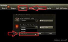 WoT Mod: 104 Sixth Sense Sounds 1.10.1.3 (Image #2)
