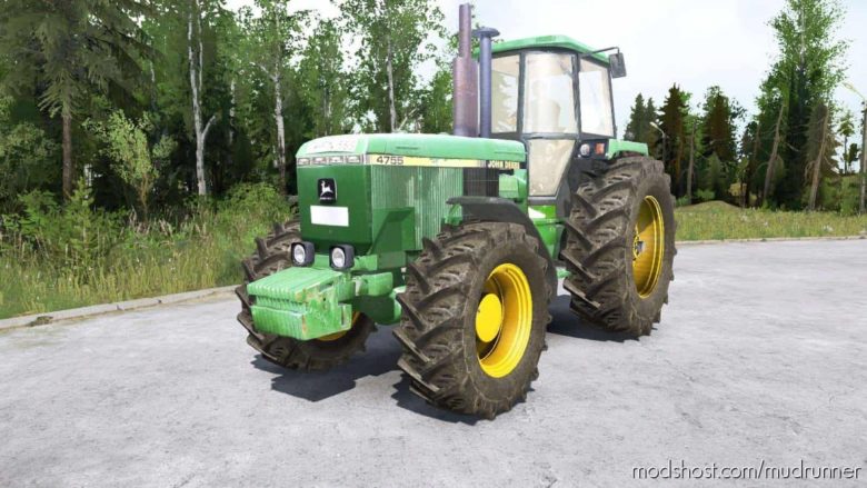 John Deere 4755 Tractor for MudRunner