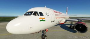 MSFS 2020 Mod: 8K Asobo Airbus A320Neo AIR India Livery (Vt-Exp) (Image #2)