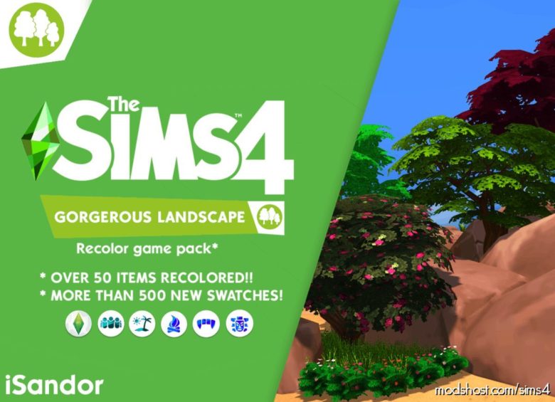 Gorgerous Landscape | Recolor Pack | Gardening Stuff for The Sims 4